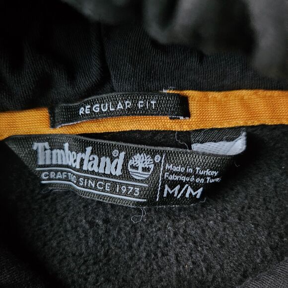 Timberland Core Tree Logo Pullover Hoodie Black Size Medium. EUC. Regular Fit - Picture 5 of 7